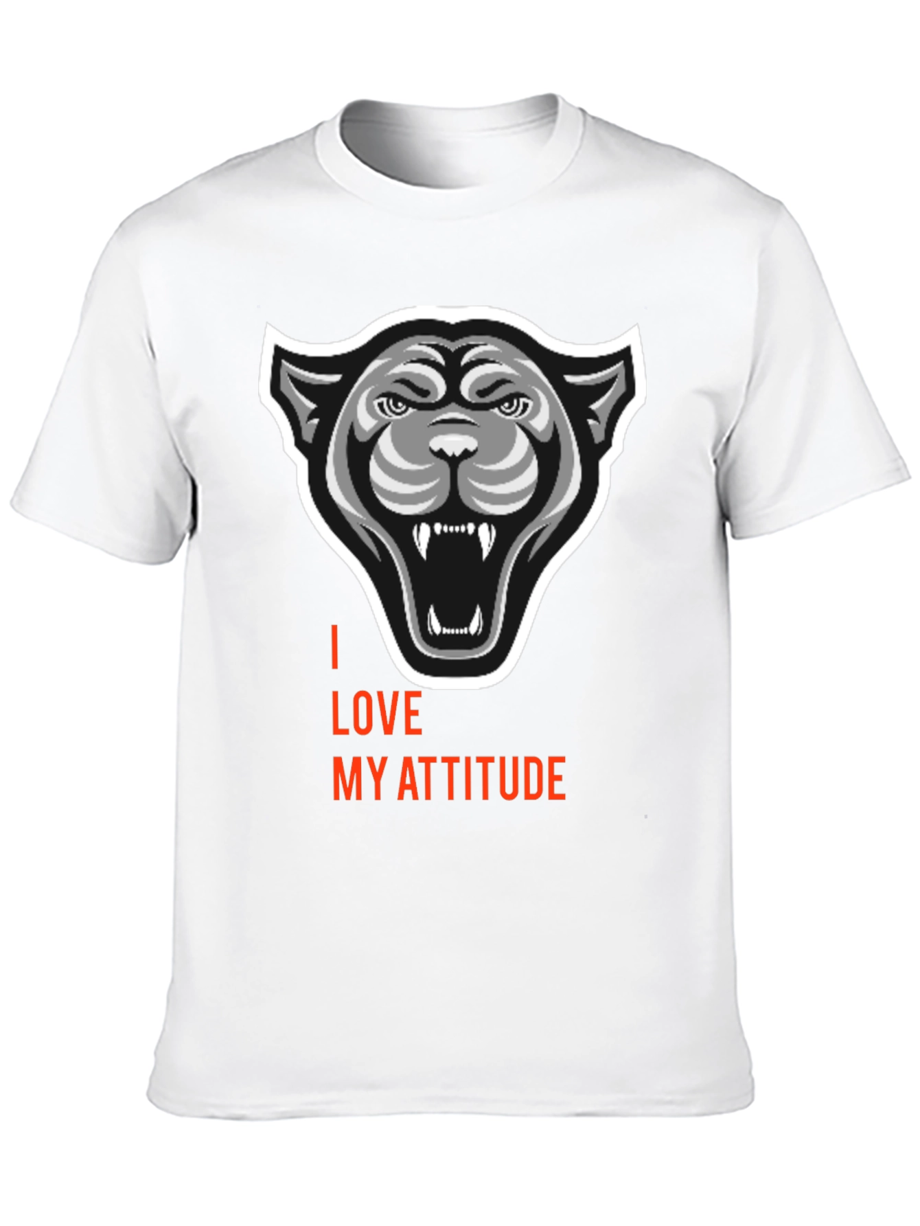 I Love My Attitude Black Graphic Tee