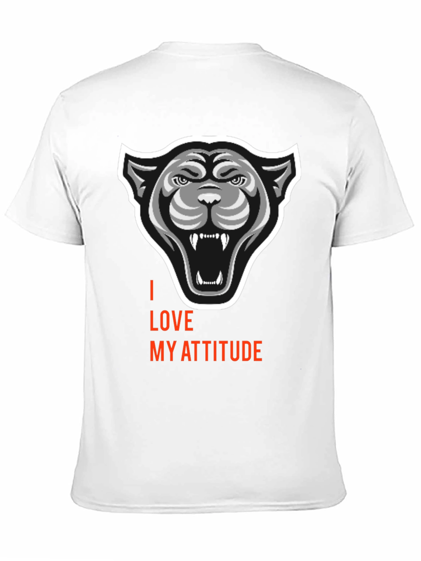 I Love My Attitude Black Graphic Tee
