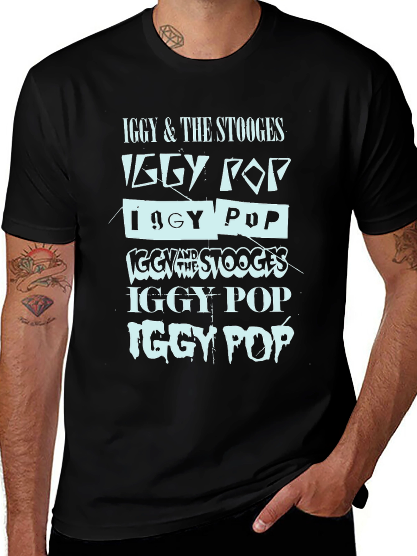 Iggy Pop & The Stooges Graphic Print T-Shirt
