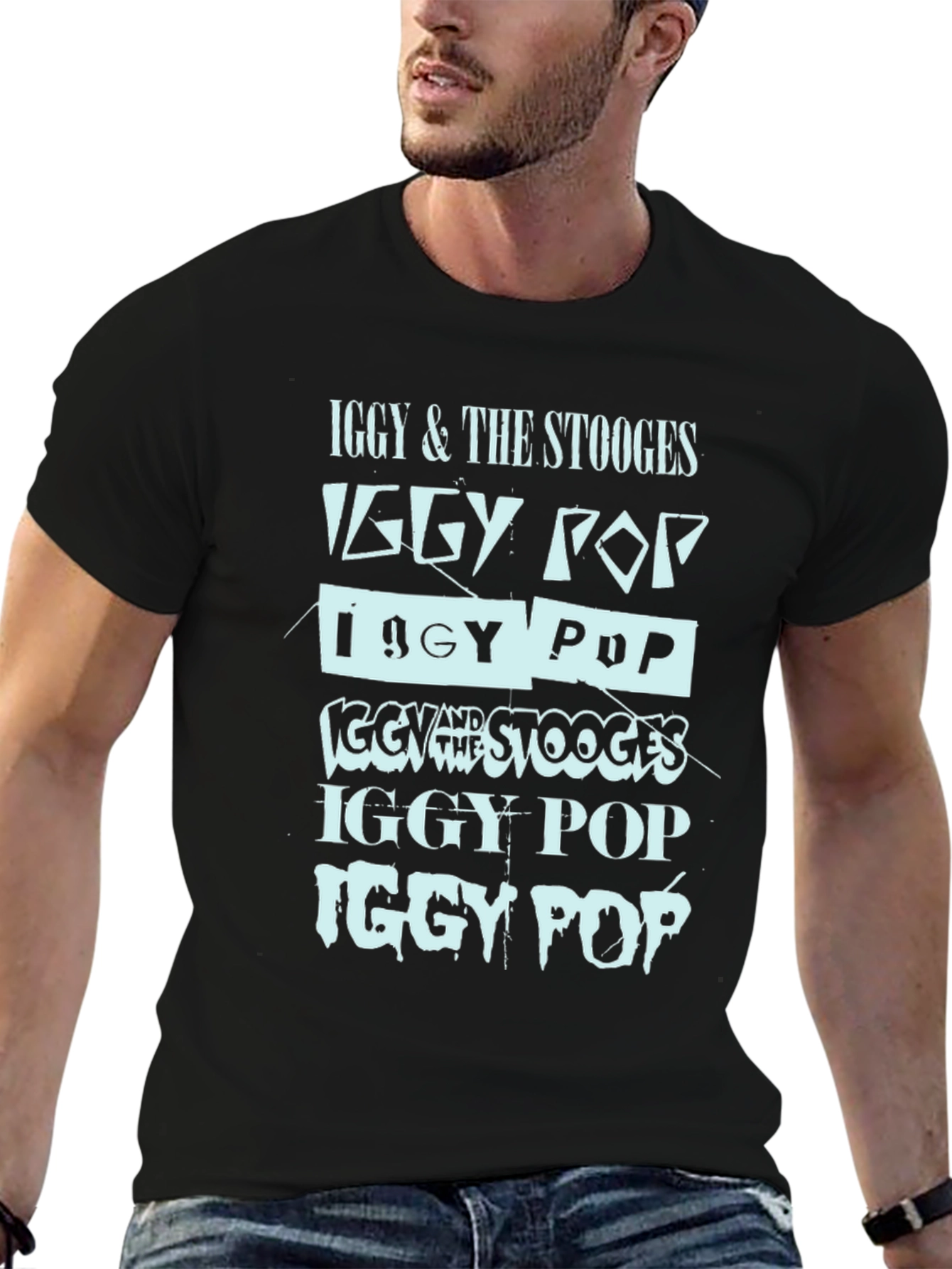 Iggy Pop & The Stooges Graphic Print T-Shirt