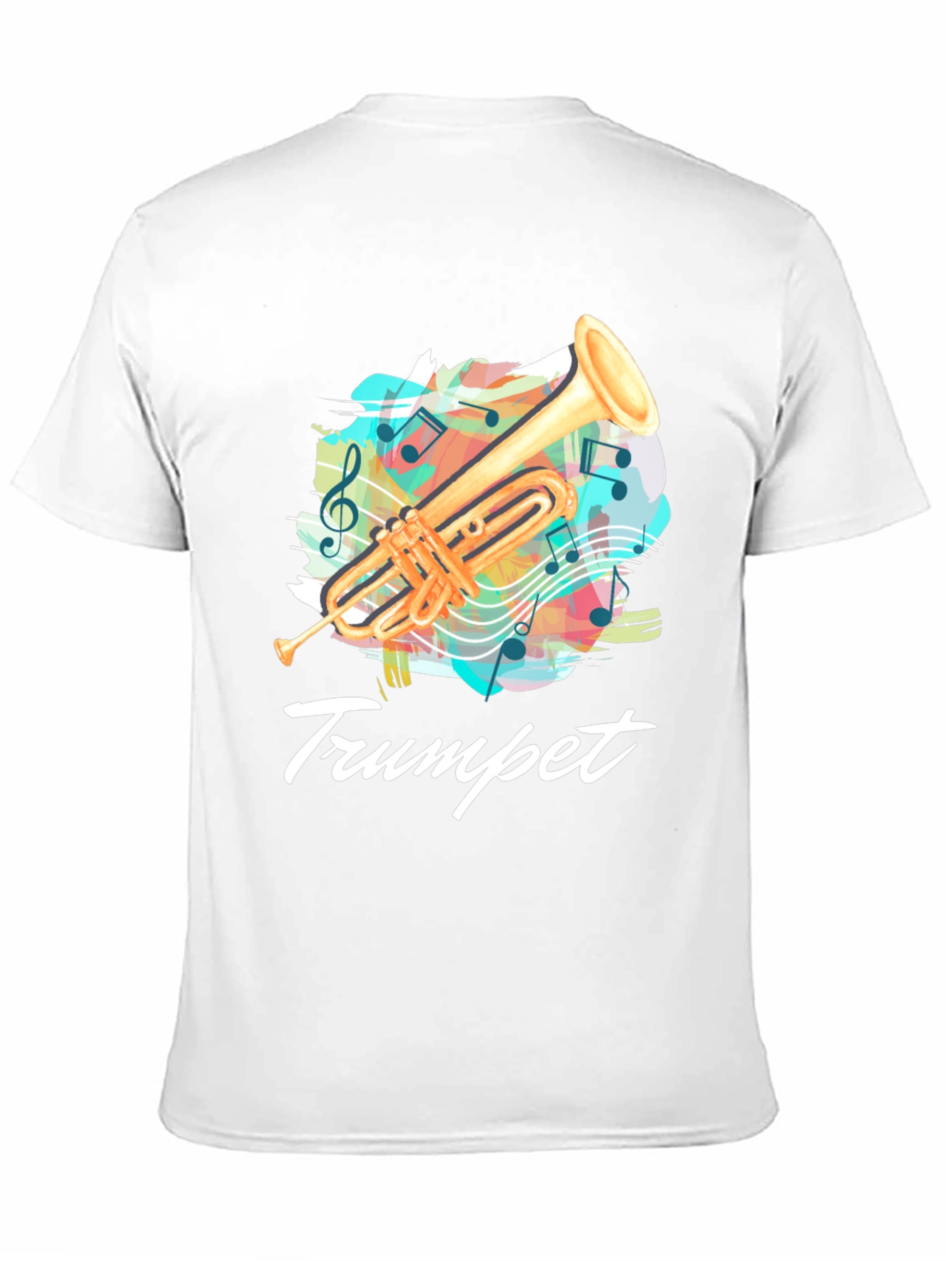 Trumpet Music T-Shirt - Band Instrument Tee