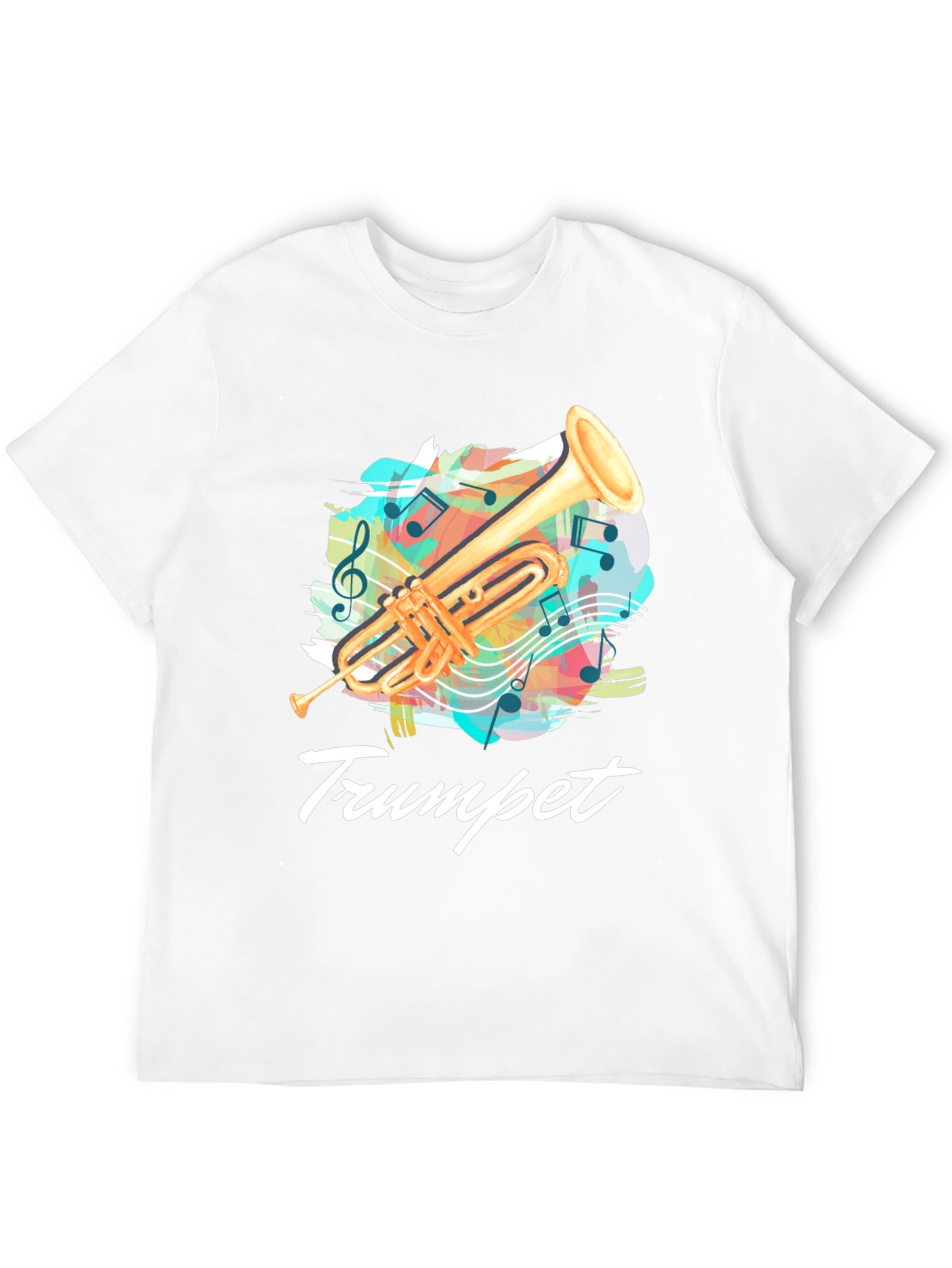 Trumpet Music T-Shirt - Band Instrument Tee