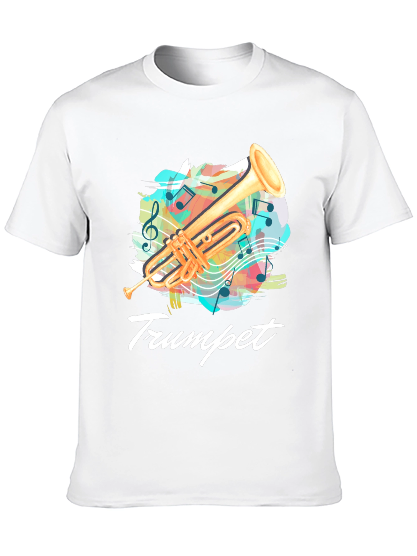 Trumpet Music T-Shirt - Band Instrument Tee