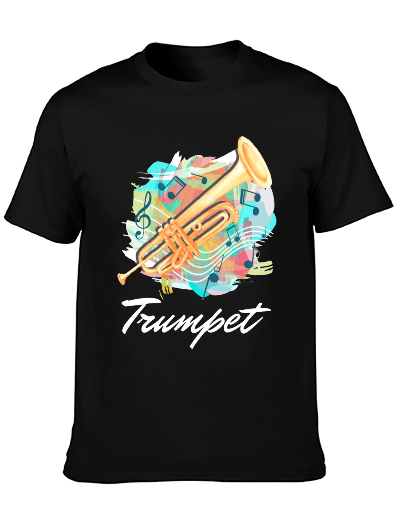Trumpet Music T-Shirt - Band Instrument Tee