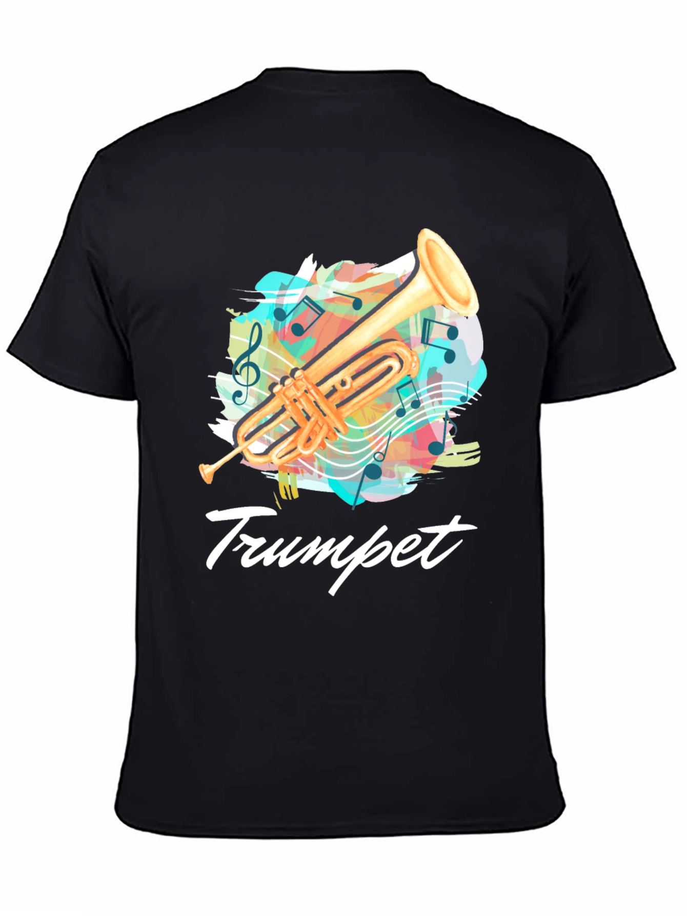 Trumpet Music T-Shirt - Band Instrument Tee