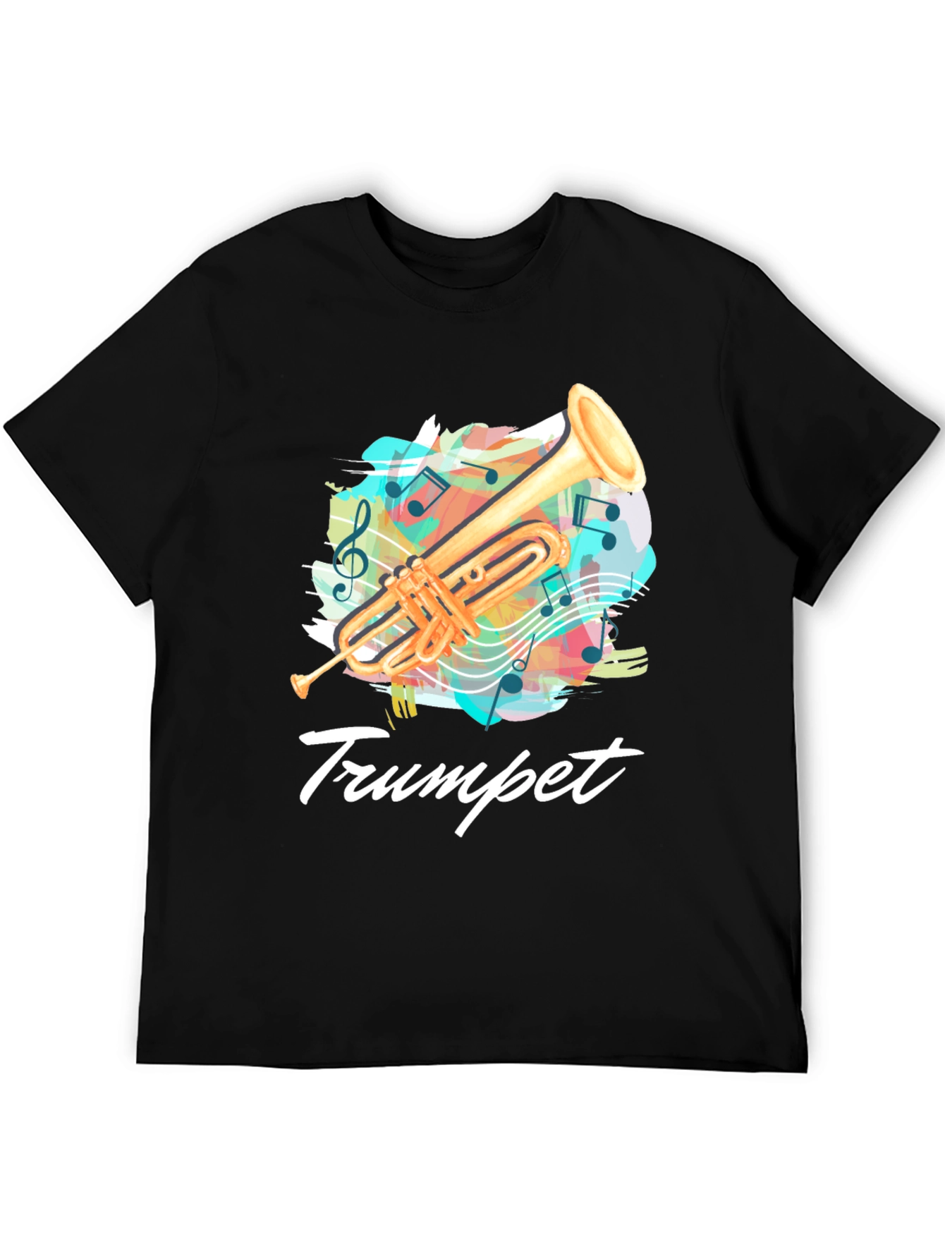 Trumpet Music T-Shirt - Band Instrument Tee