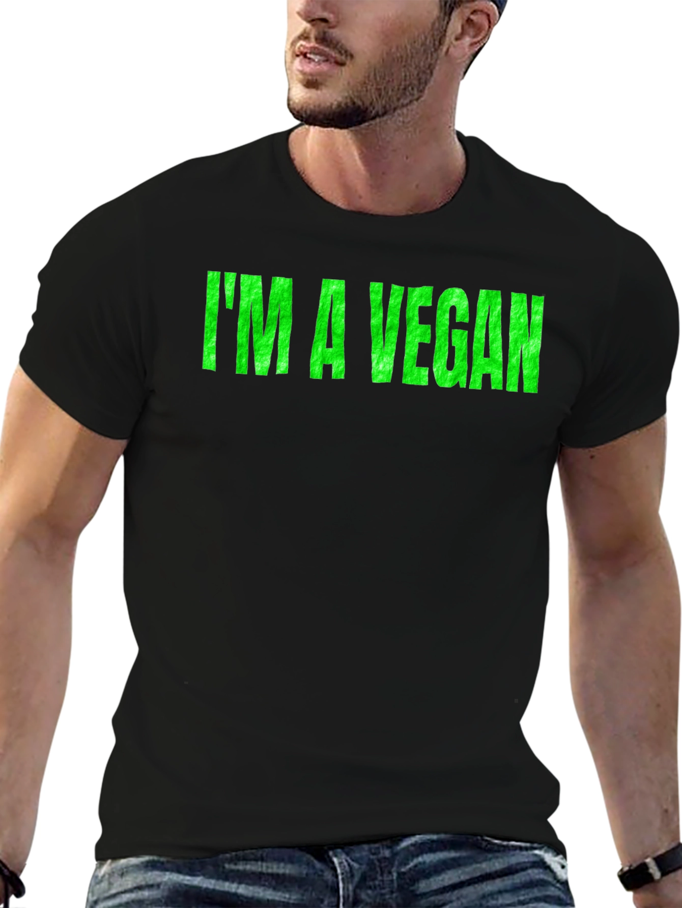 Im a Vegan Black T-Shirt