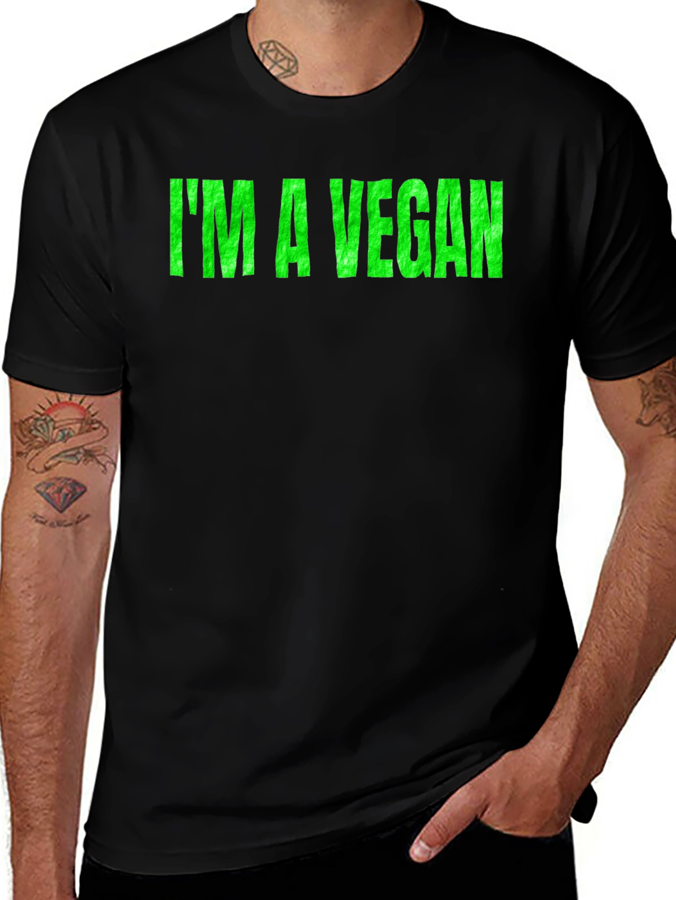 Im a Vegan Black T-Shirt