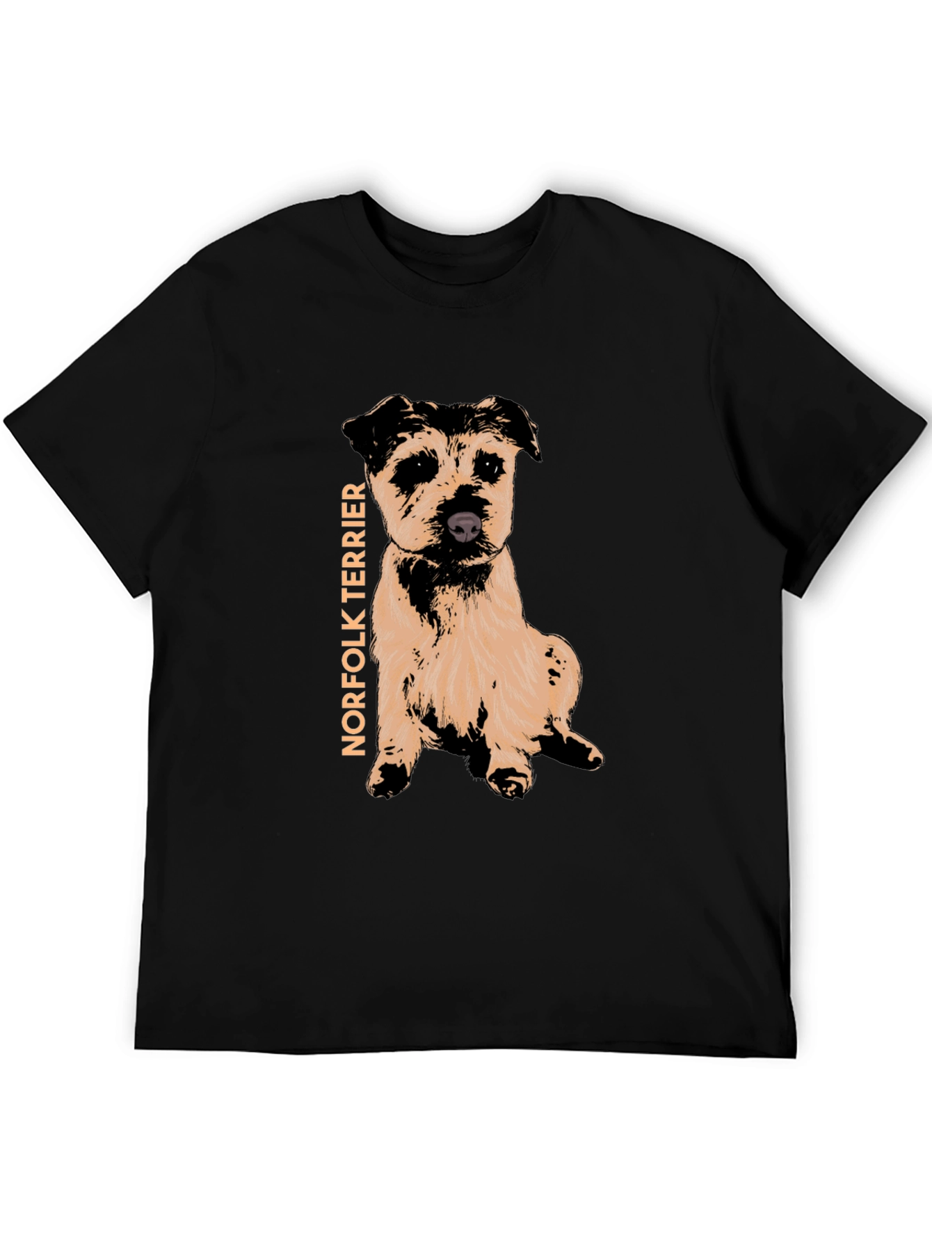 Norfolk Terrier Graphic T-Shirt - Black
