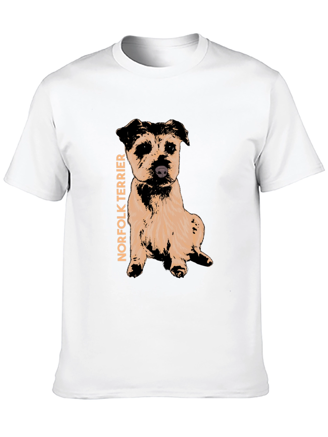 Norfolk Terrier Graphic T-Shirt - Black