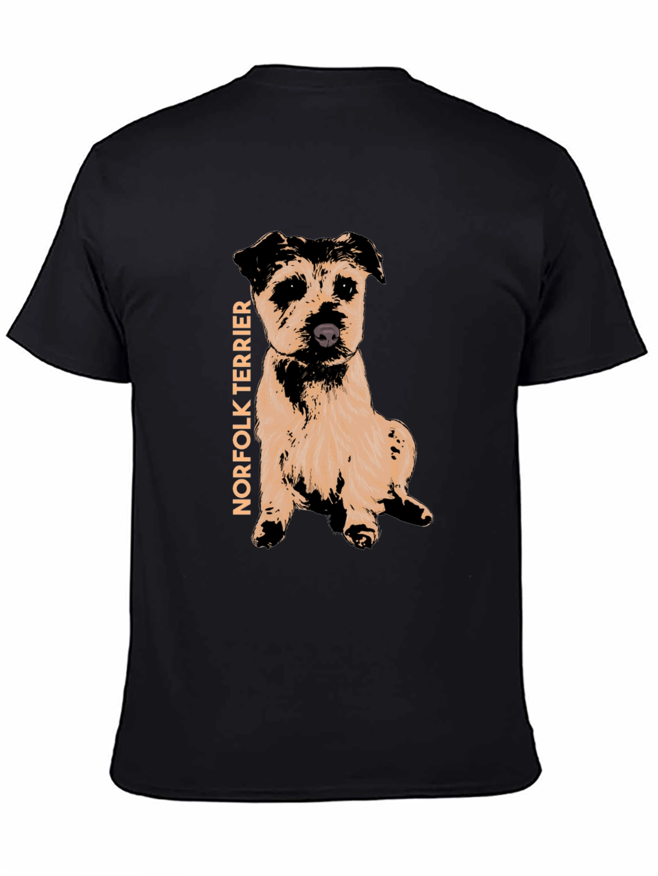 Norfolk Terrier Graphic T-Shirt - Black