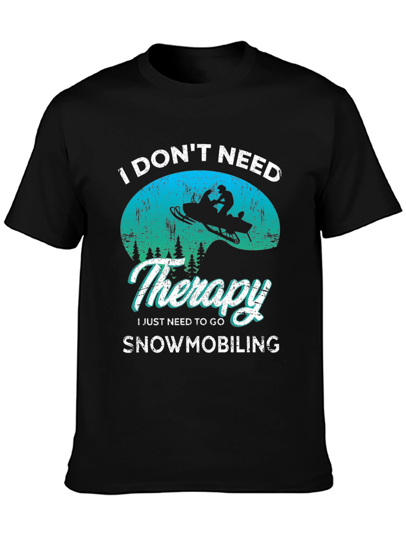 Snowmobiling Therapy T-Shirt