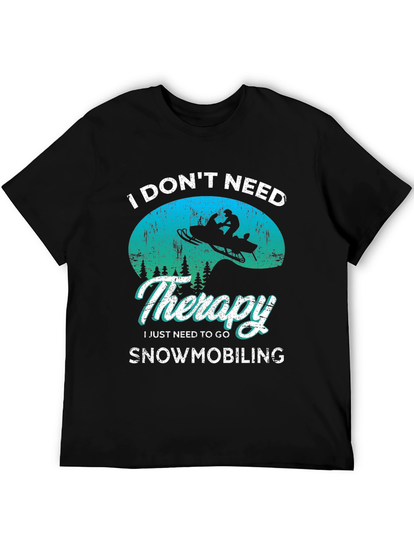 Snowmobiling Therapy T-Shirt