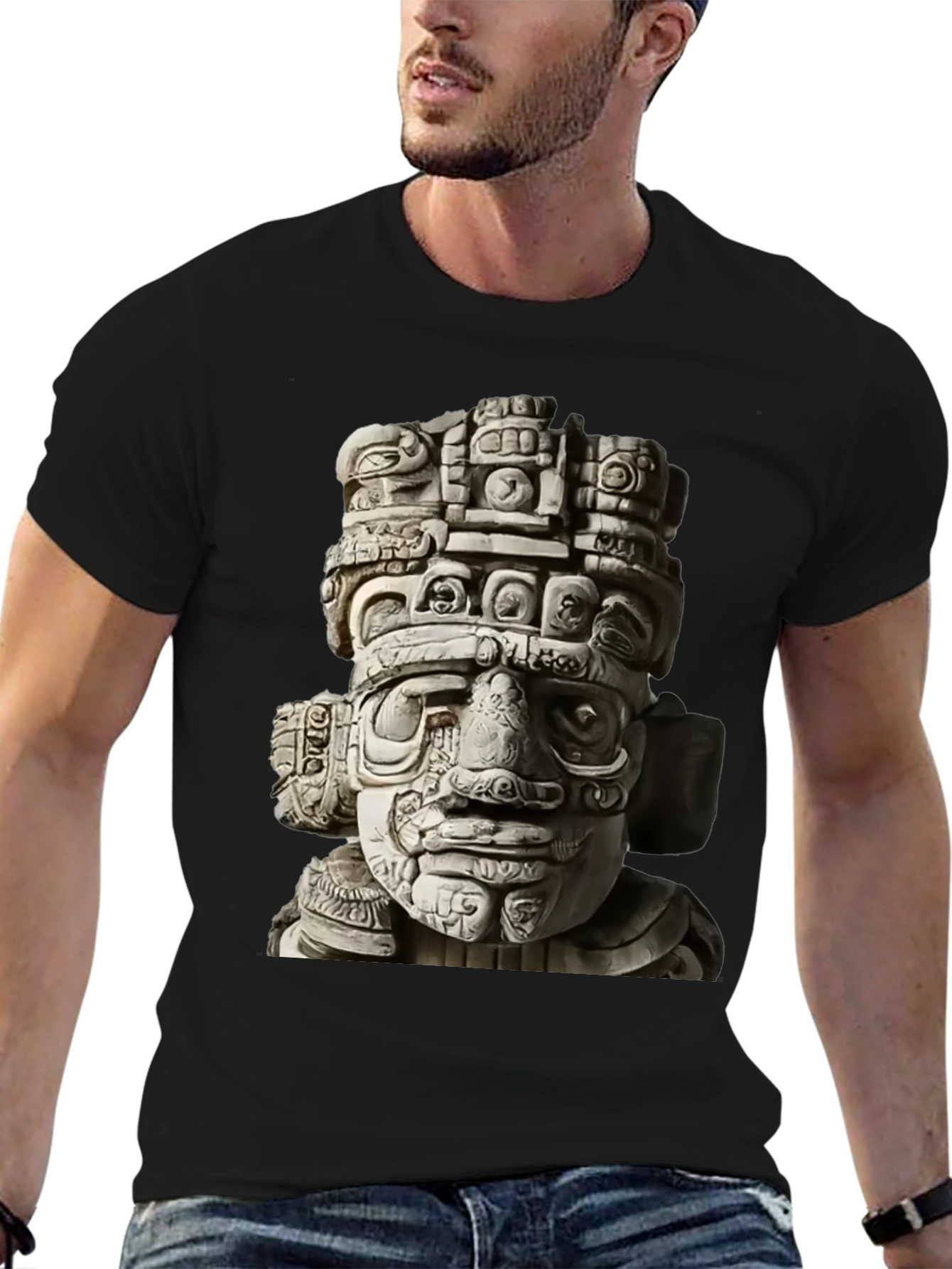 Mayan Idol Graphic Tee - Cool Culture T-Shirt