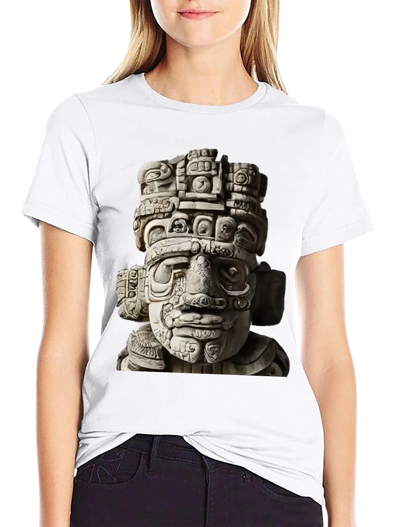 Mayan Idol Graphic Tee - Cool Culture T-Shirt