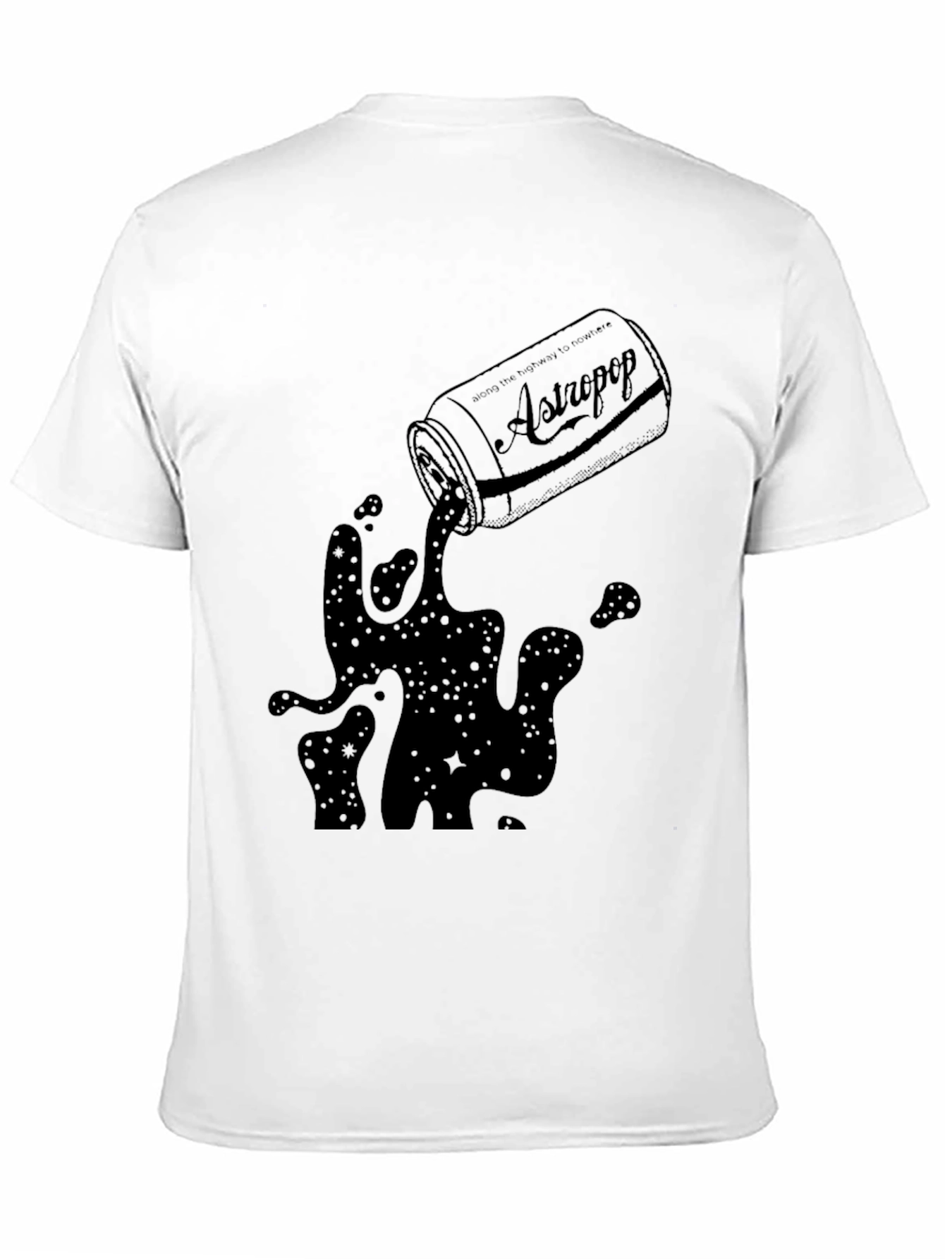 AstroPop Black T-Shirt - Cool Graphic Tee