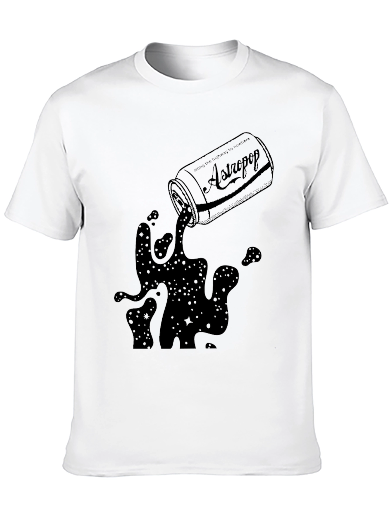 AstroPop Black T-Shirt - Cool Graphic Tee