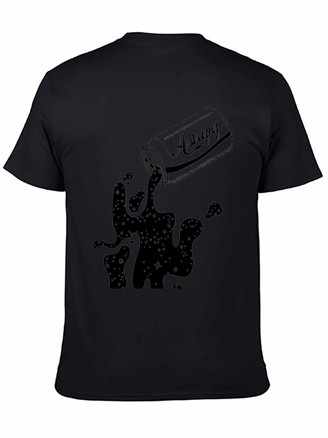 AstroPop Black T-Shirt - Cool Graphic Tee