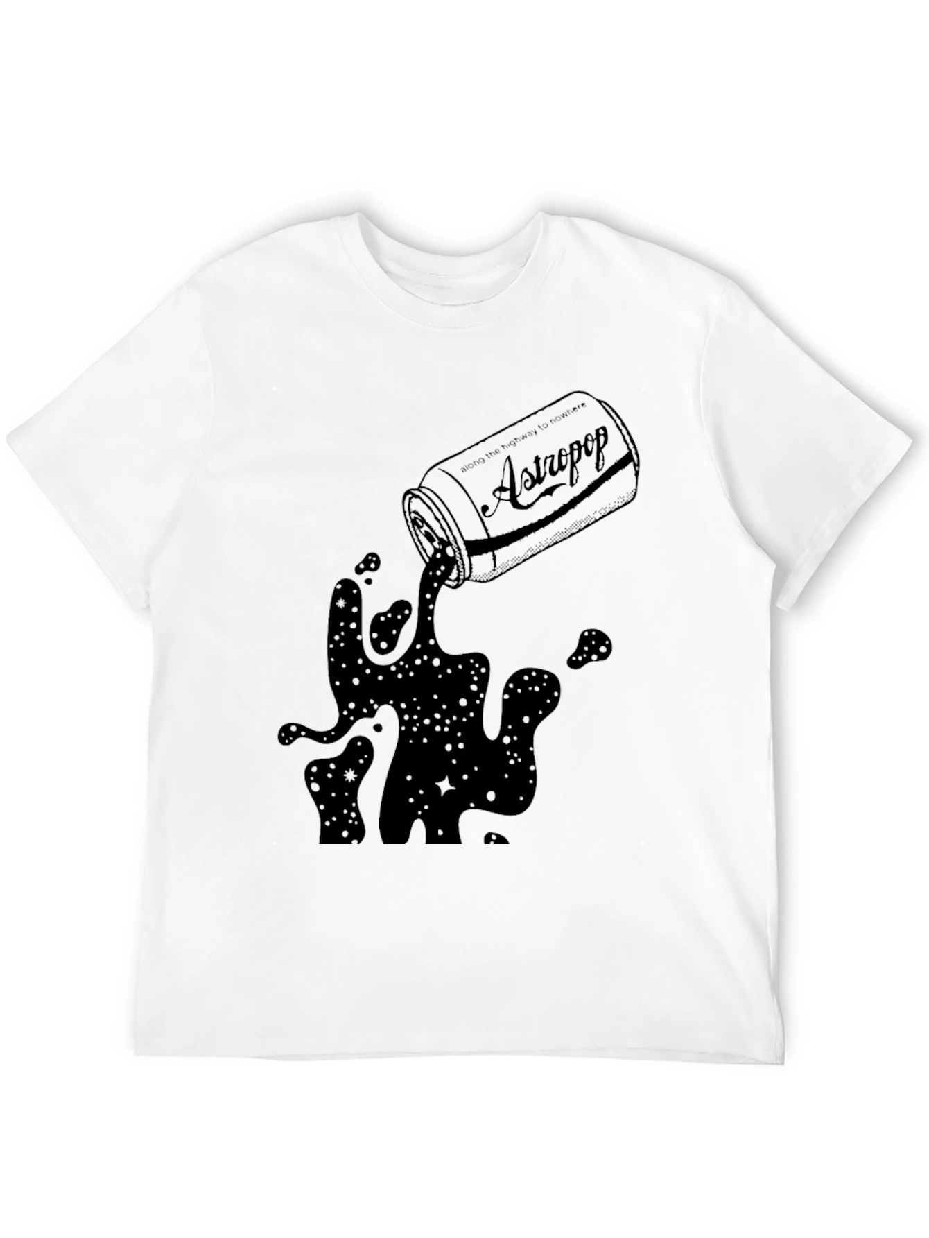 AstroPop Black T-Shirt - Cool Graphic Tee