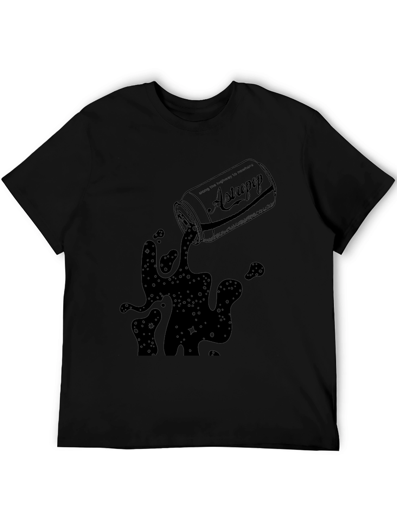 AstroPop Black T-Shirt - Cool Graphic Tee