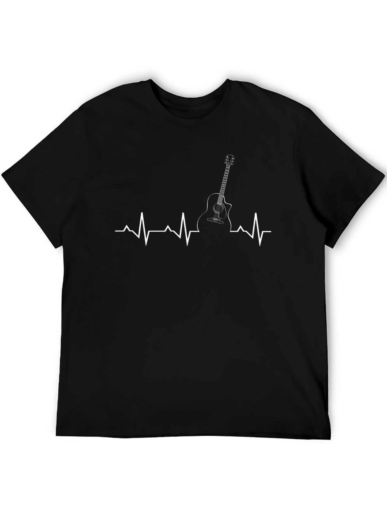 Guitar Heartbeat T-Shirt - Music Lover Tee