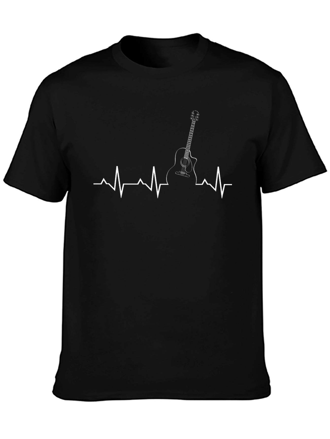 Guitar Heartbeat T-Shirt - Music Lover Tee