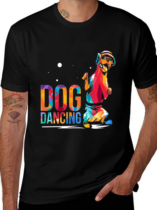 Dog Dancing T-Shirt: Fun & Colorful Graphic Tee