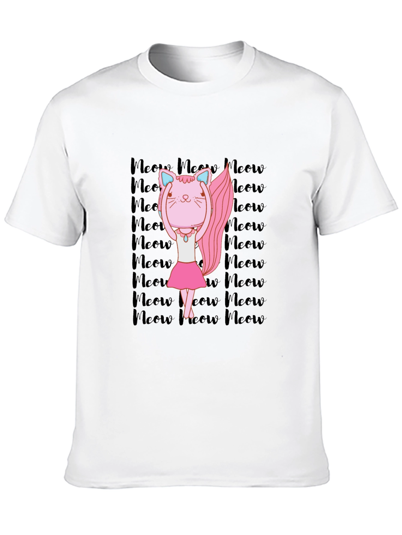 Ballerina Cat Meow Graphic T-Shirt