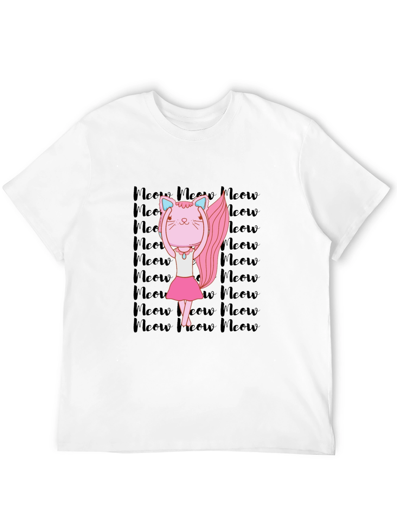 Ballerina Cat Meow Graphic T-Shirt
