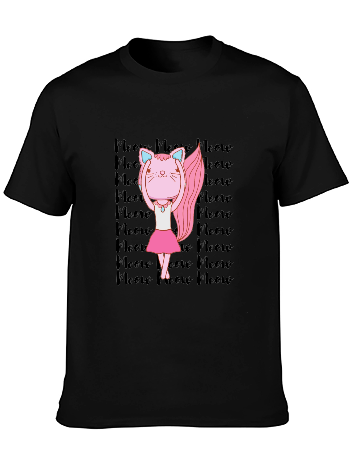 Ballerina Cat Meow Graphic T-Shirt