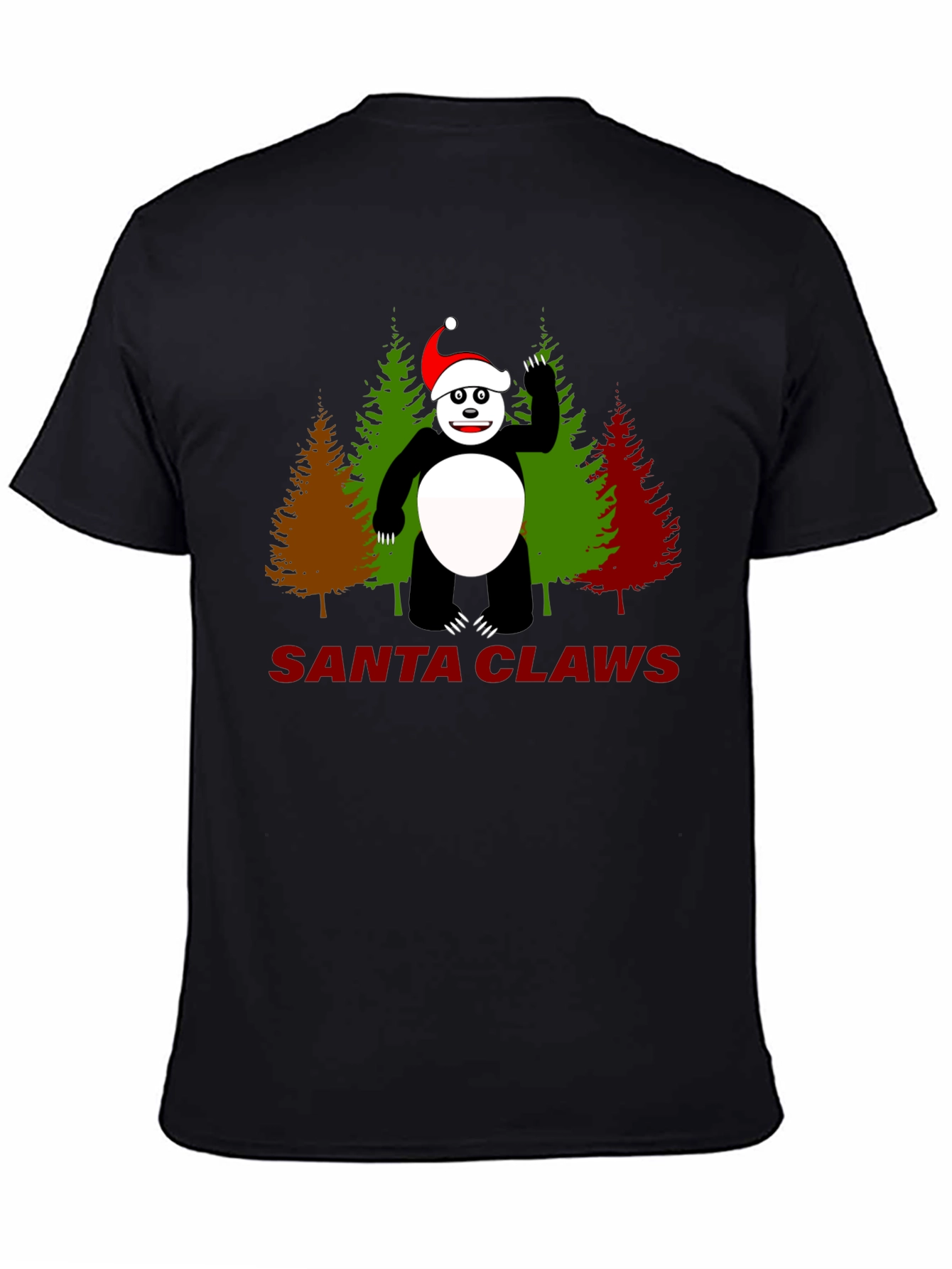 Santa Claws Panda Christmas T-Shirt