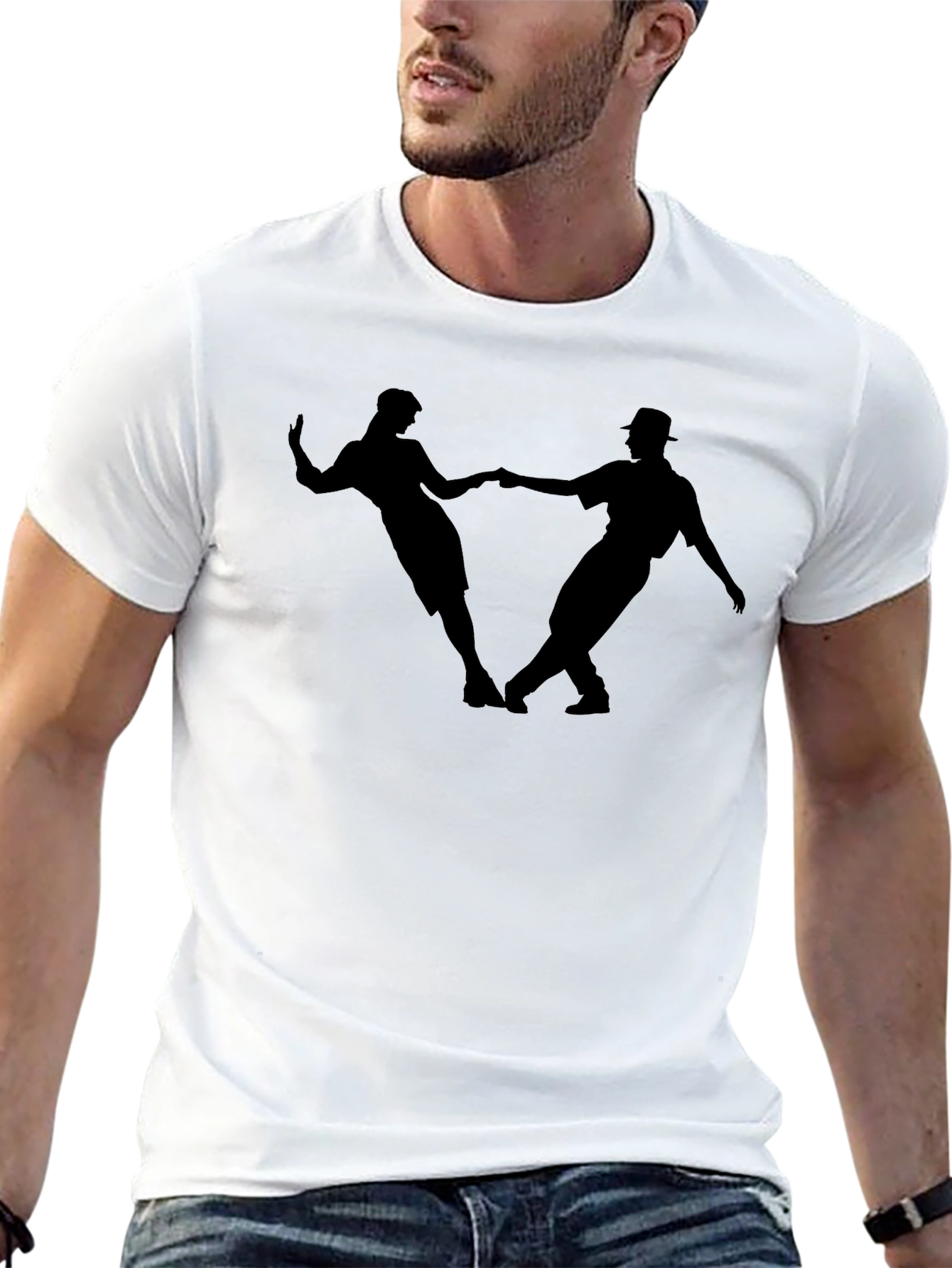 Dancing Silhouette Graphic T-Shirt