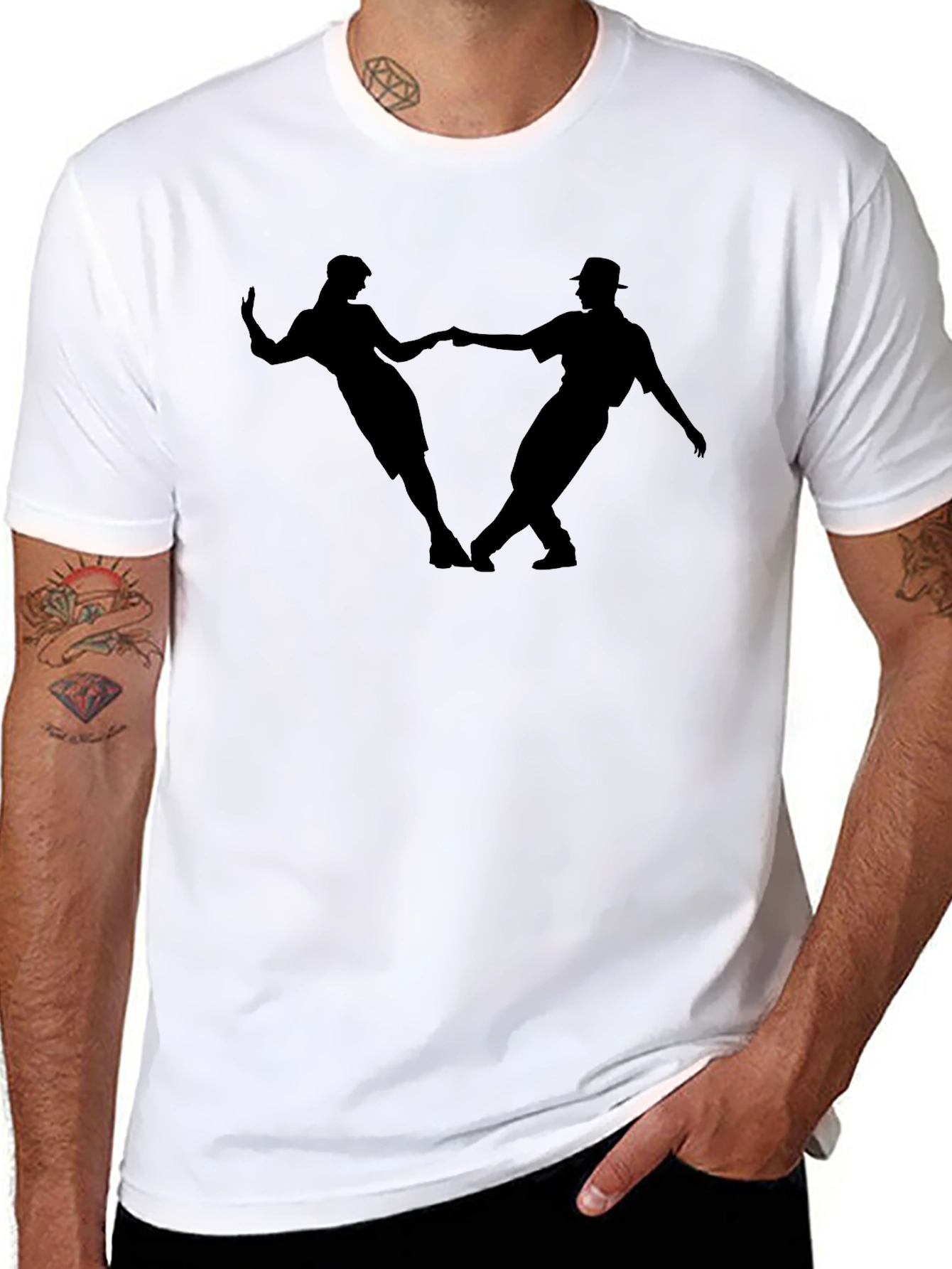 Dancing Silhouette Graphic T-Shirt