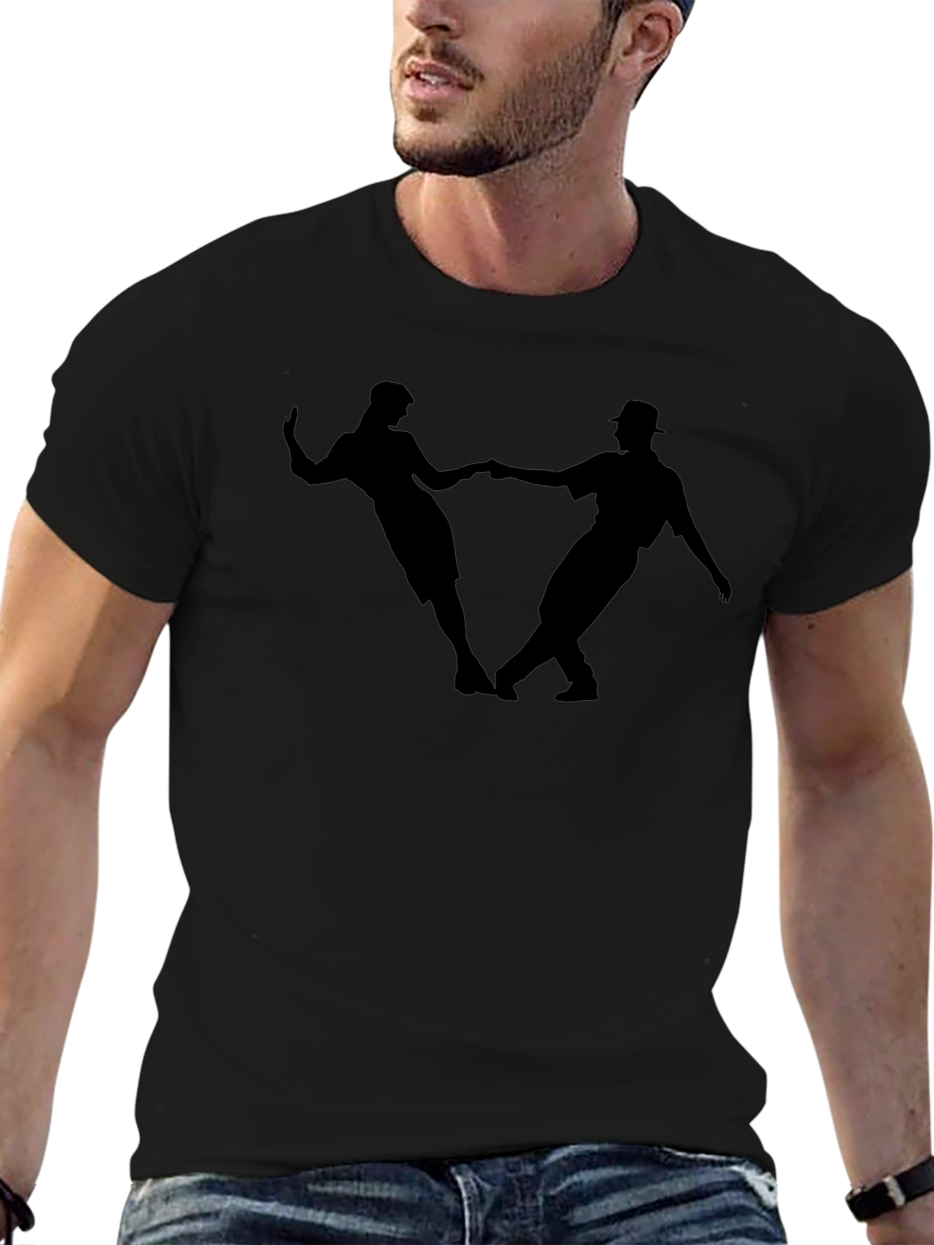 Dancing Silhouette Graphic T-Shirt