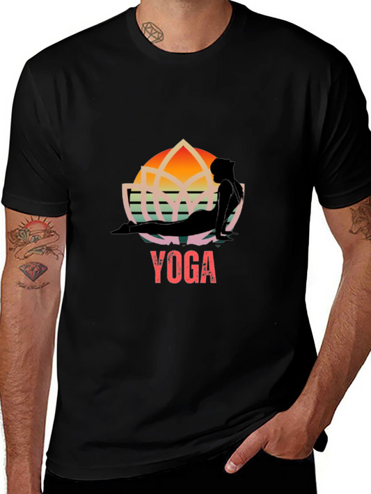Yoga Silhouette Graphic T-Shirt