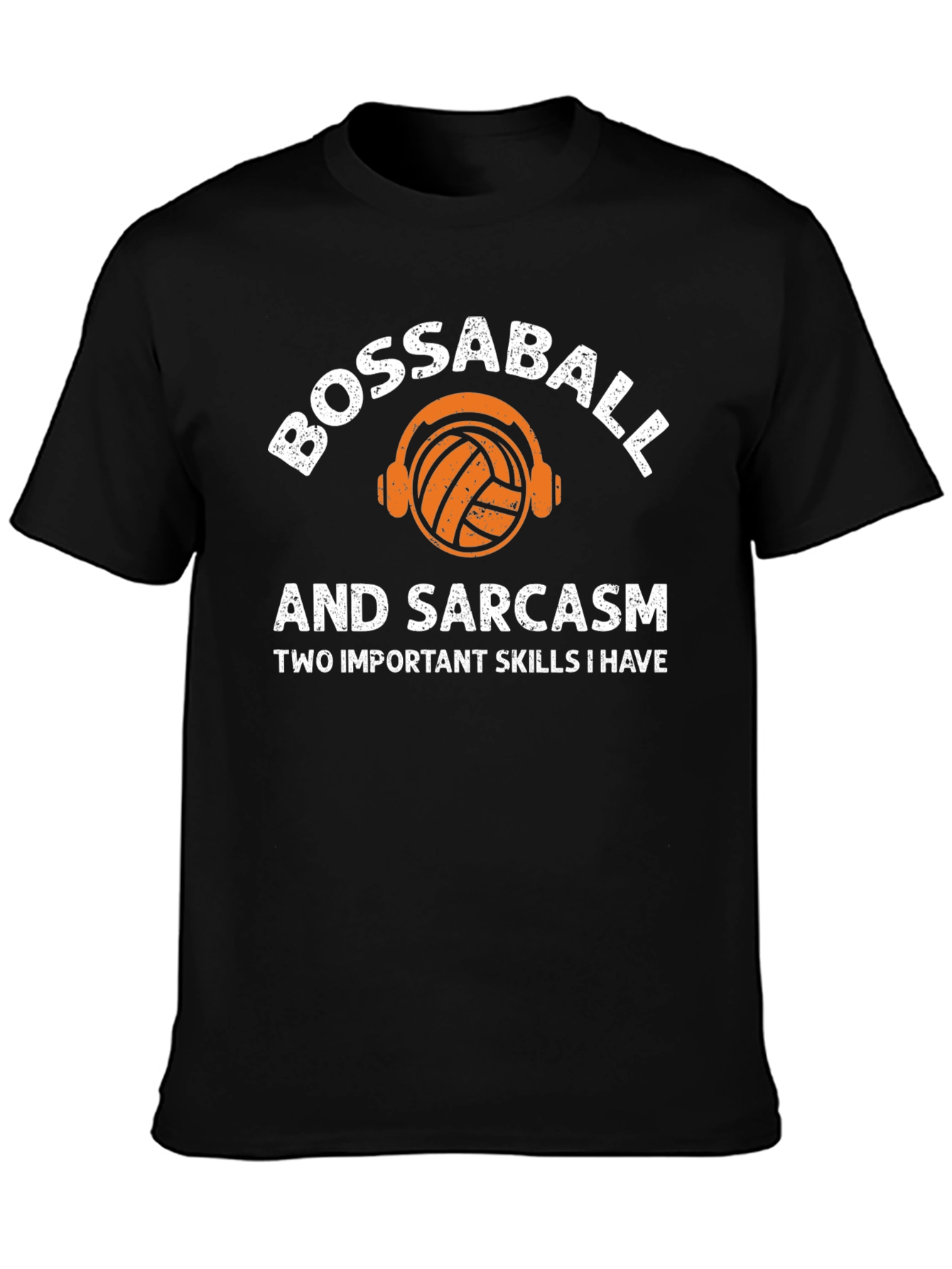 Bossa Ball & Sarcasm Black T-Shirt
