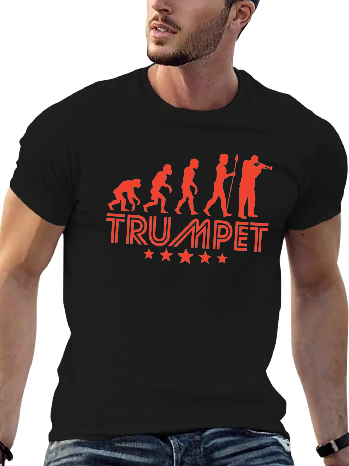 Trumpet Evolution Black T-Shirt