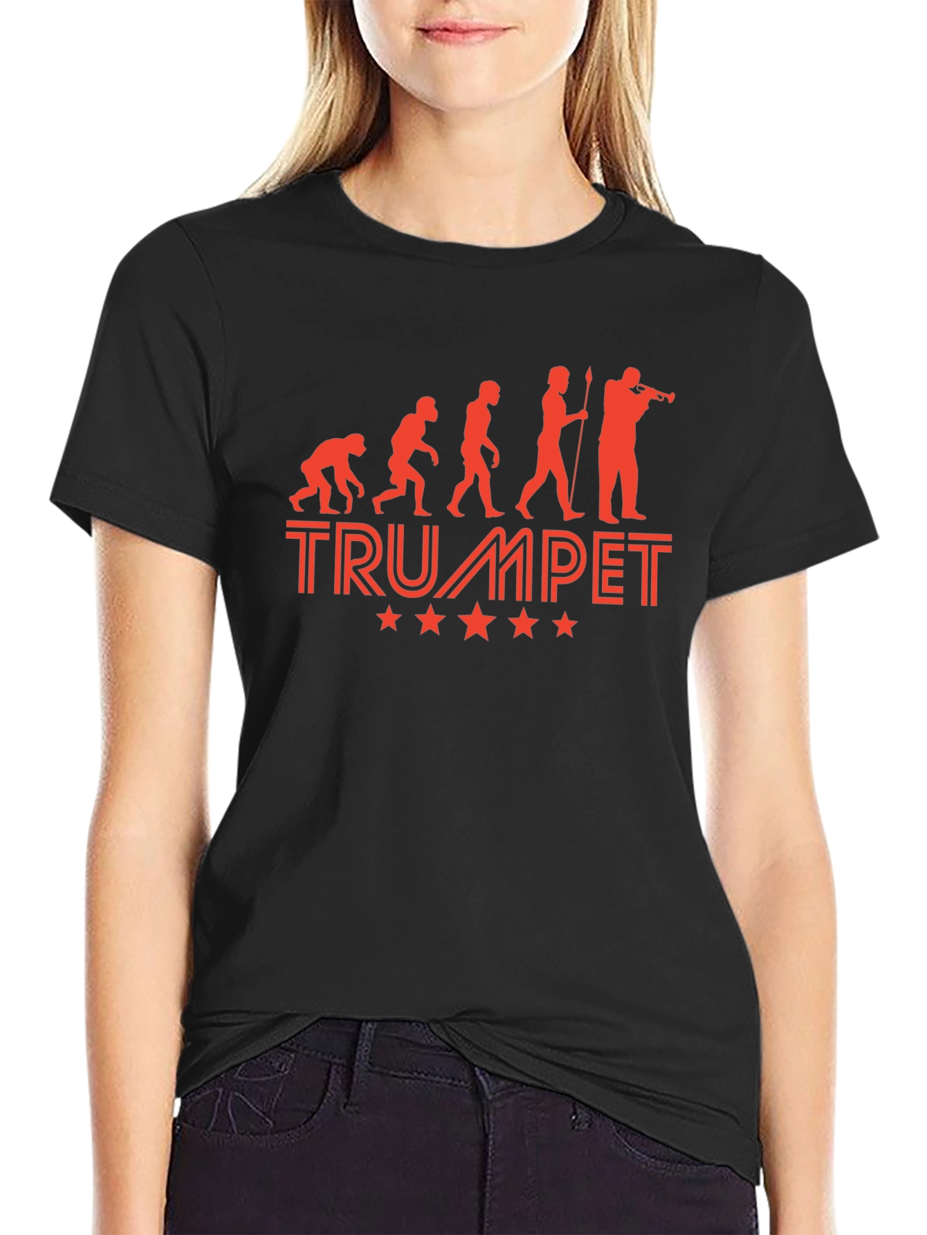 Trumpet Evolution Black T-Shirt