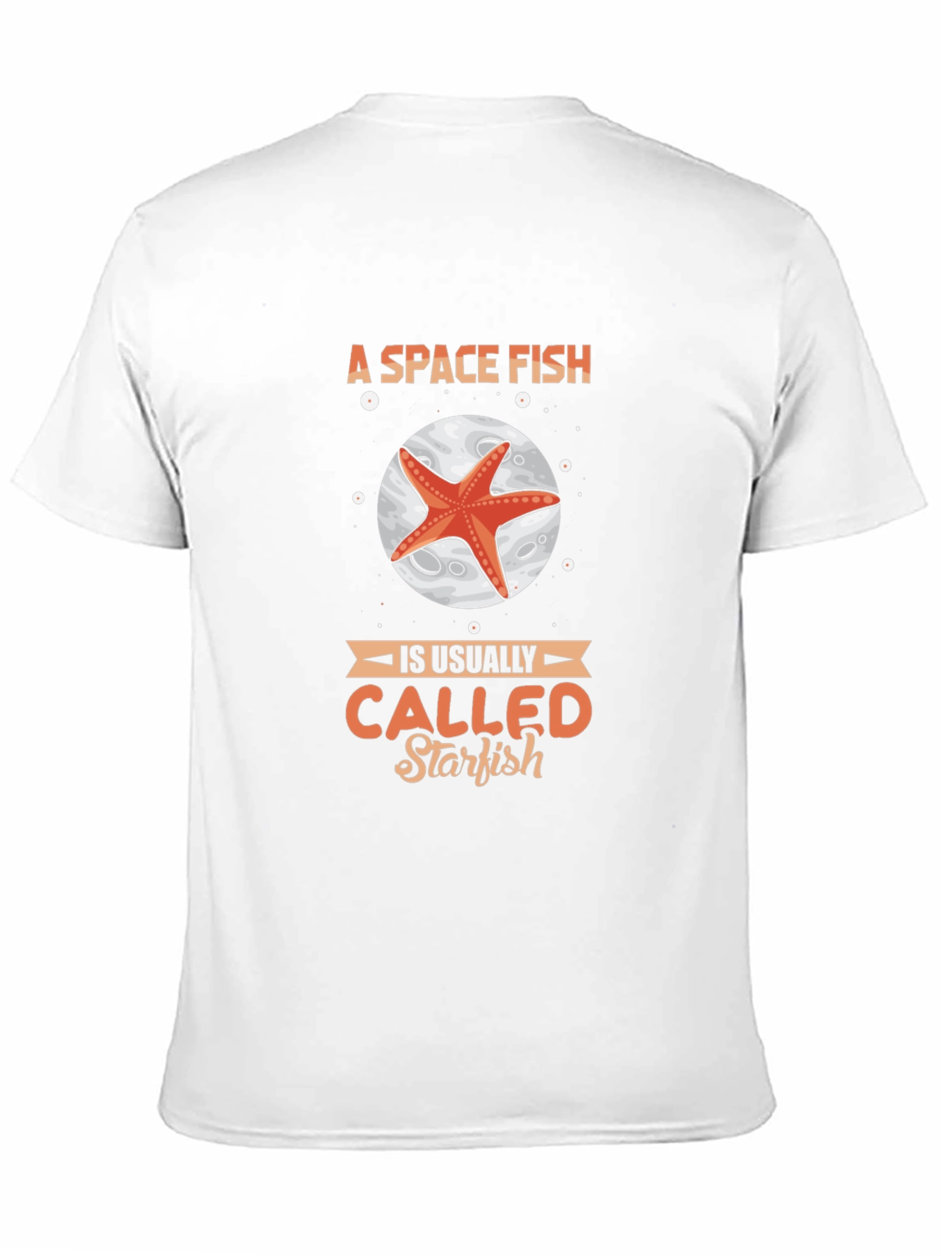 Space Fish Starfish Graphic T-Shirt
