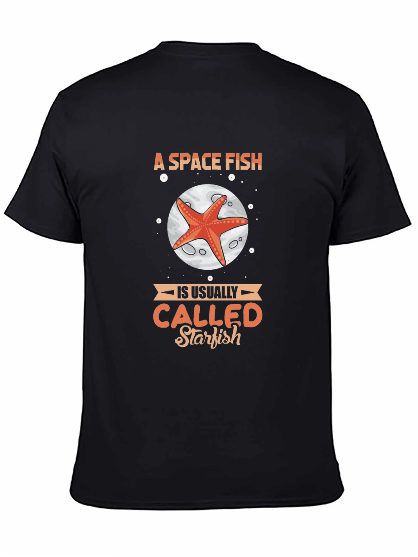 Space Fish Starfish Graphic T-Shirt