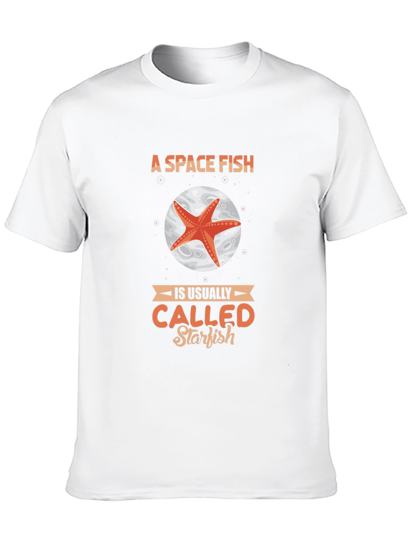 Space Fish Starfish Graphic T-Shirt