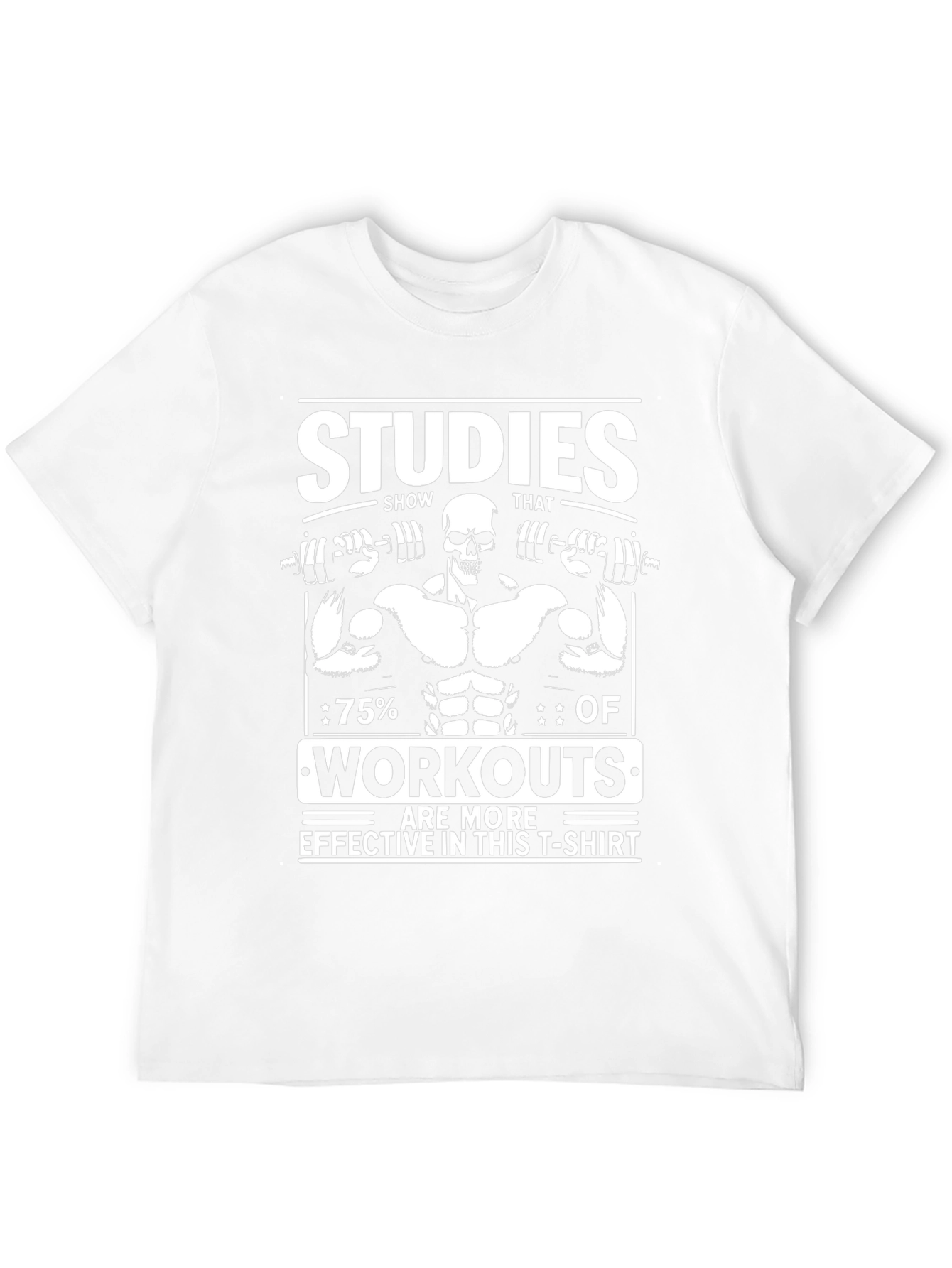 Workout Studies Skeleton Graphic T-Shirt
