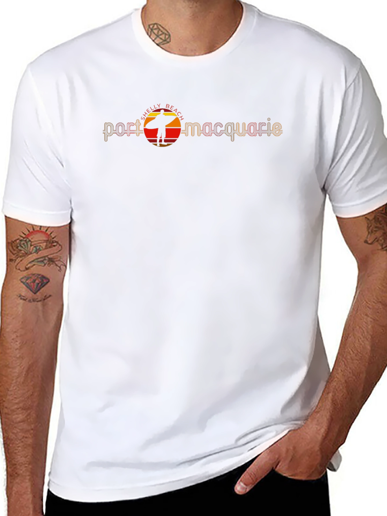 Port Macquarie Shelly Beach Retro Tee