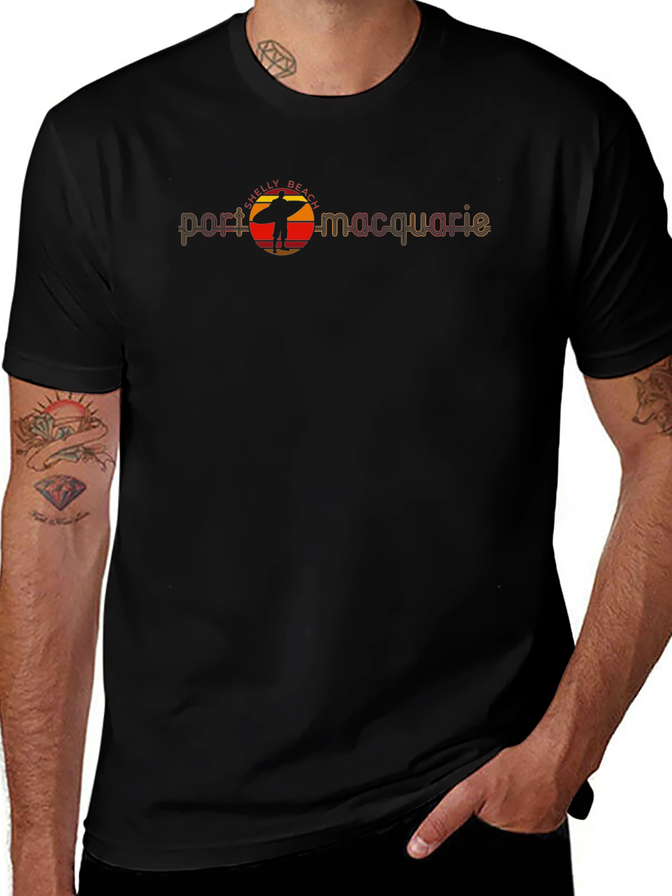 Port Macquarie Shelly Beach Retro Tee