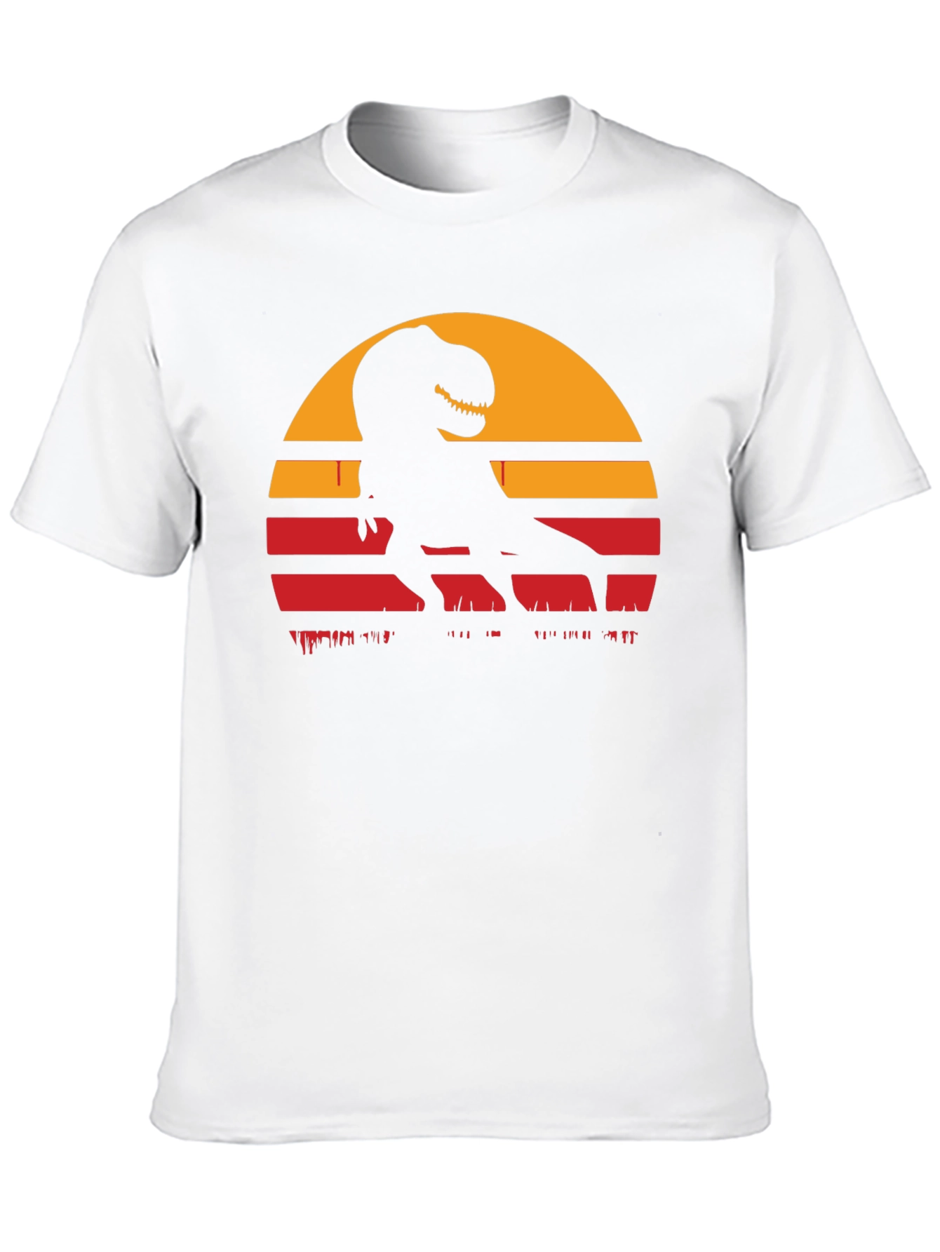 Retro T-Rex Sunset Graphic Tee