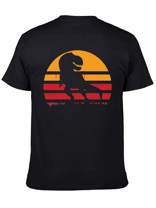Retro T-Rex Sunset Graphic Tee