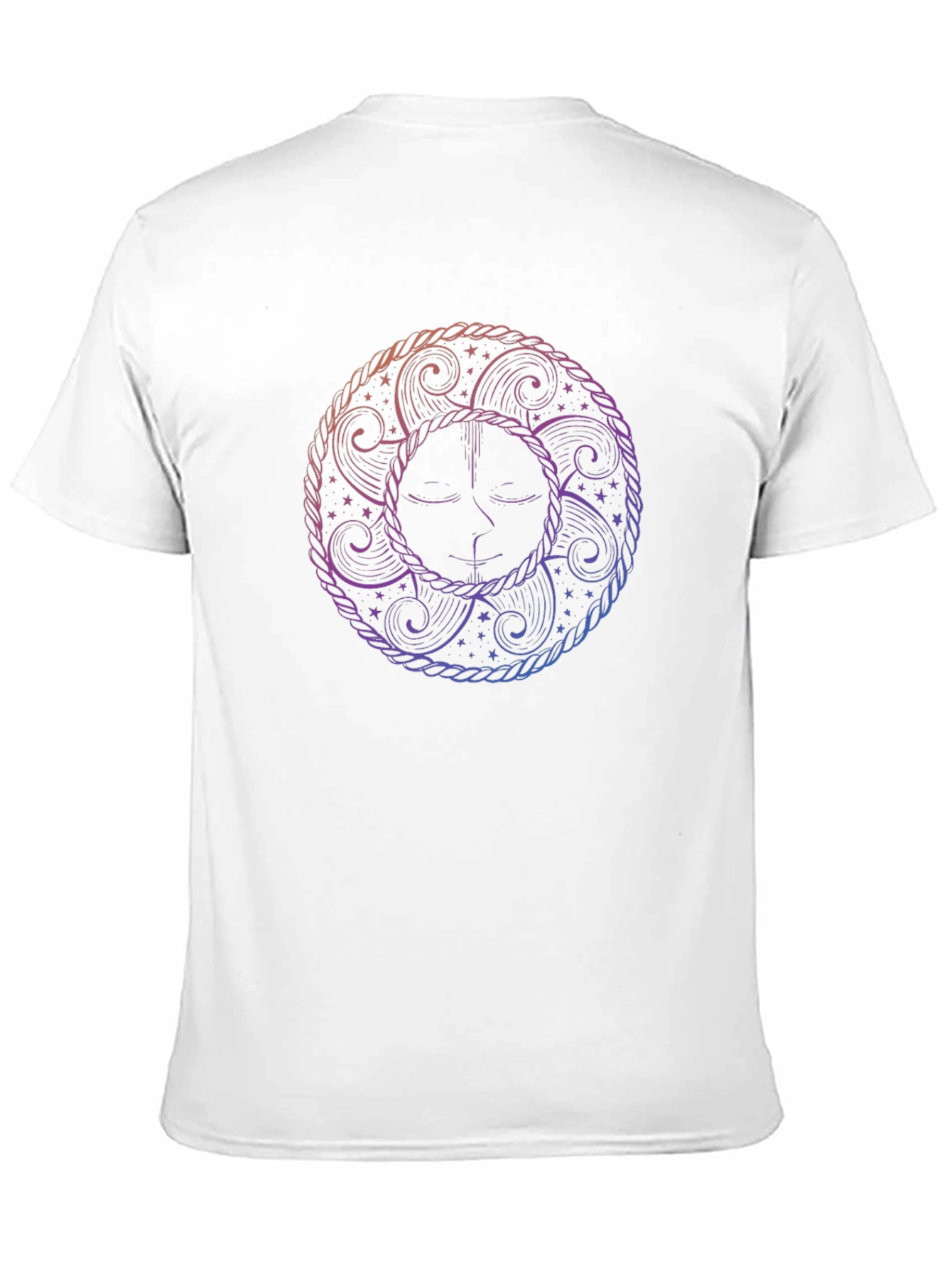 Celestial Sun Graphic Tee - Artistic Black T-Shirt
