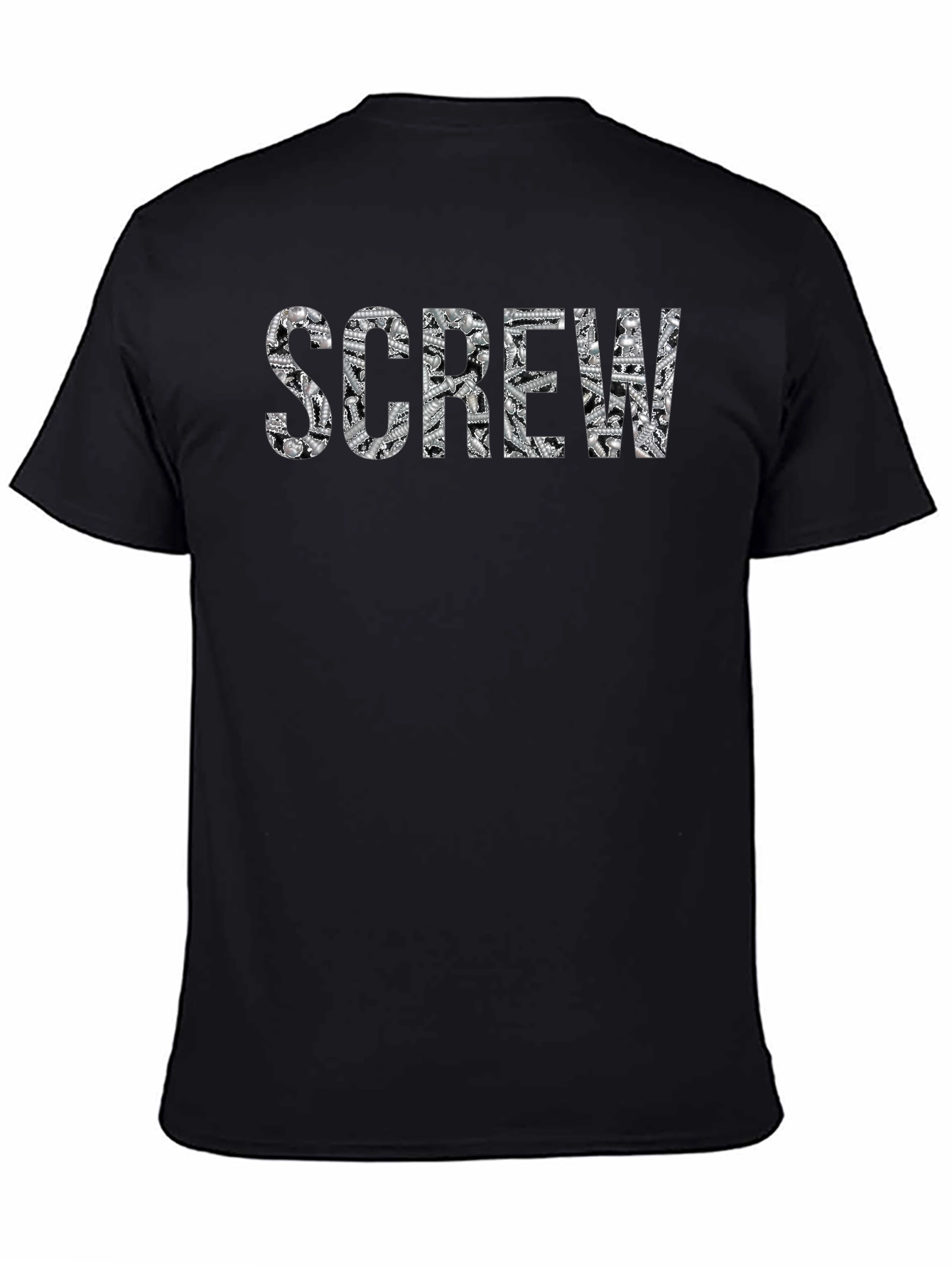 Screw Graphic Tee - Novelty Print Shirt