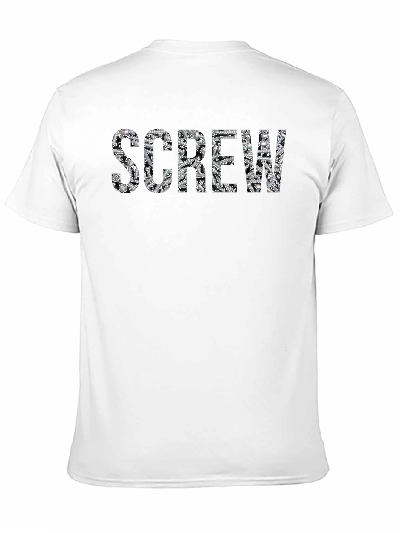 Screw Graphic Tee - Novelty Print Shirt