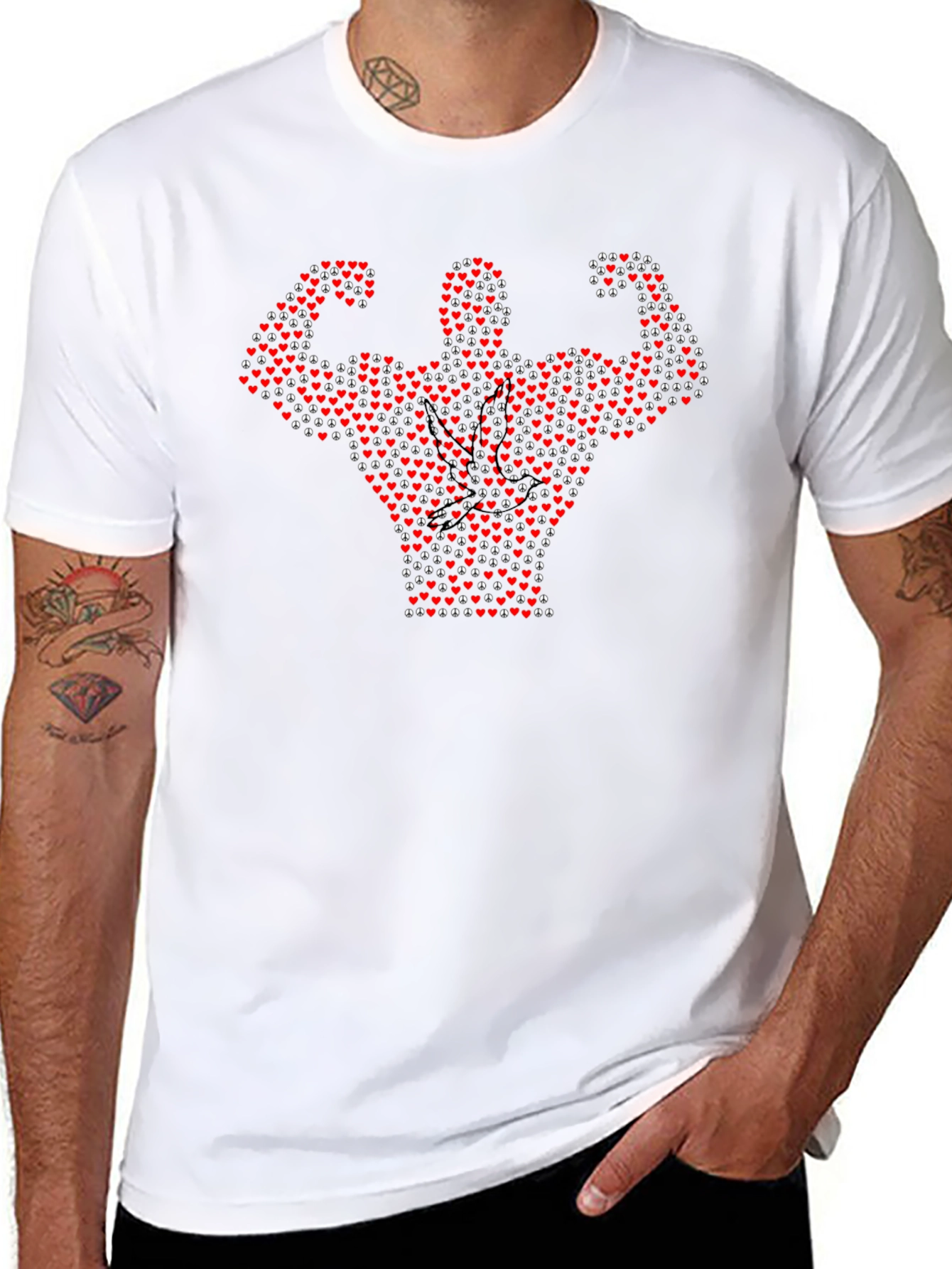 Heart Muscle Man Graphic T-Shirt